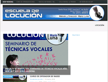 Tablet Screenshot of escueladelocucion.com.ar